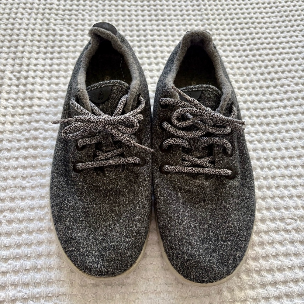Allbirds Wool Runners Gray Merino Wool Sneakers Sustainable Minimalist Shoes M9